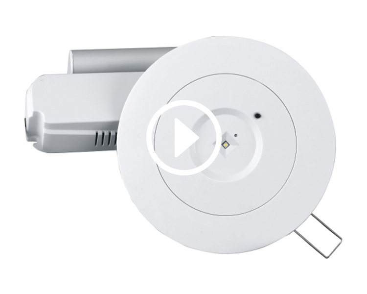 D40-R-2 LED Downlight Kecemasan