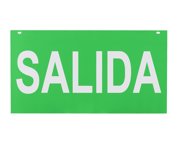 Panel akrilik tanda salida