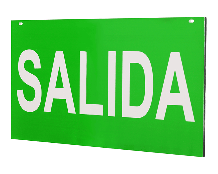 Panel akrilik tanda salida