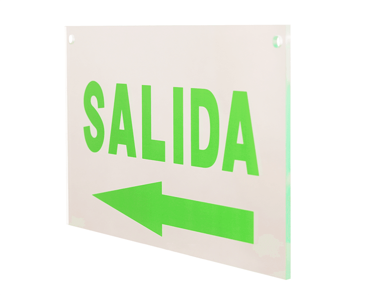 Salida panel akrilik keluar keluar
