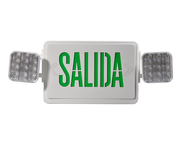 JLEC2GW-SA Green LED Combo Combo Salida Sign