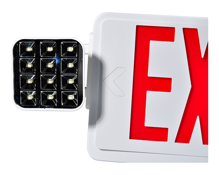 JLEC2BCW-BI-COLOR LED Combo Exit Exit Sign With Heads LED