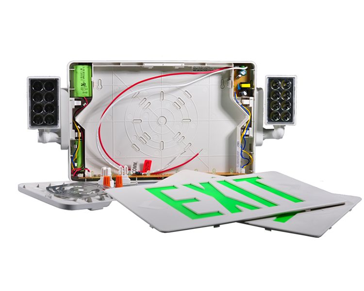 JLECD2GW-Green Fire Exit Lights With LED Heads