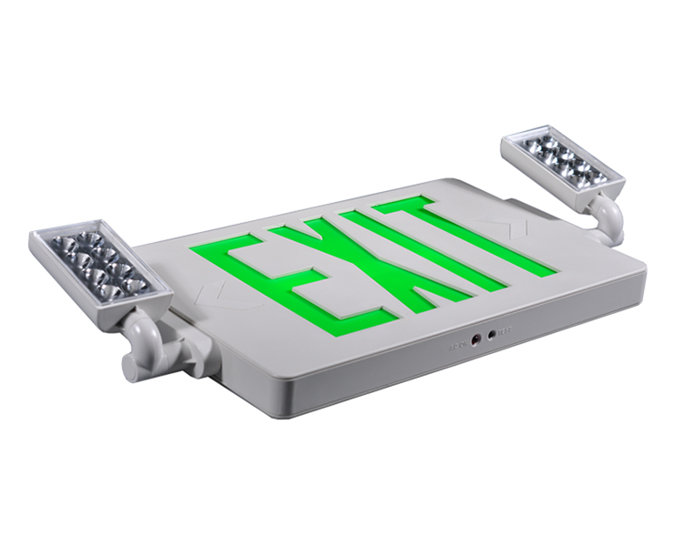 JLECD2GW-Green Fire Exit Lights With LED Heads