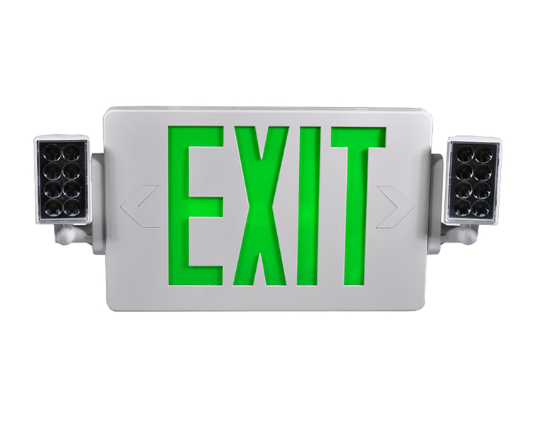 JLECD2GW-Green Fire Exit Lights With LED Heads