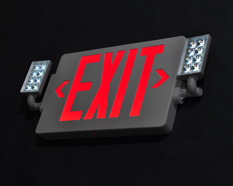 JLECD2RW-EMERGENCY Fire Exit Lights With Red Huruf