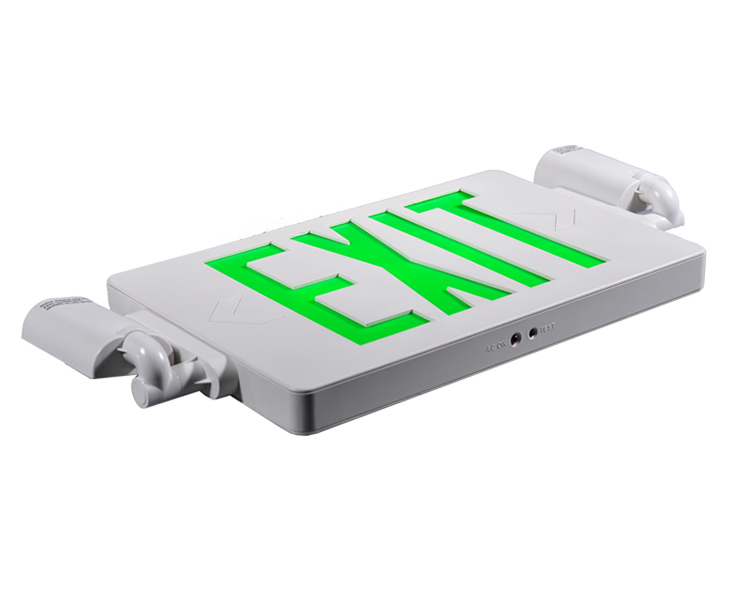 JLECD2GW-Green Fire Exit Lights With LED Heads