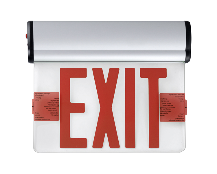 Jelbex1rc-Single Face Red LED Exit Sign With Panel Akrilik Gred Tinggi