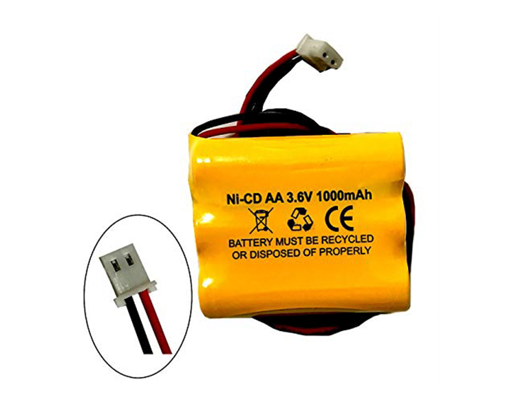 Bateri Ni-Cad 3.6V 1000mAh